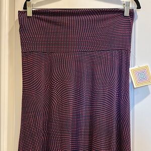 Elegant Purple Patterned Skirt
